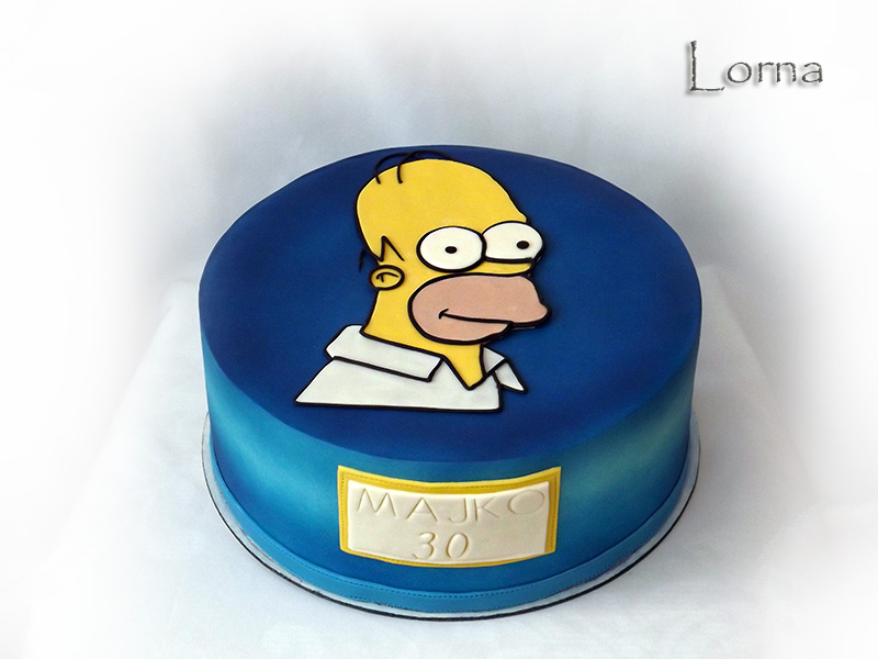 Homer Simpson cake