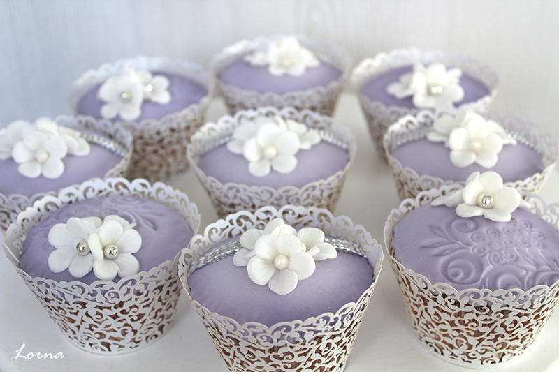 Cupcakes lila