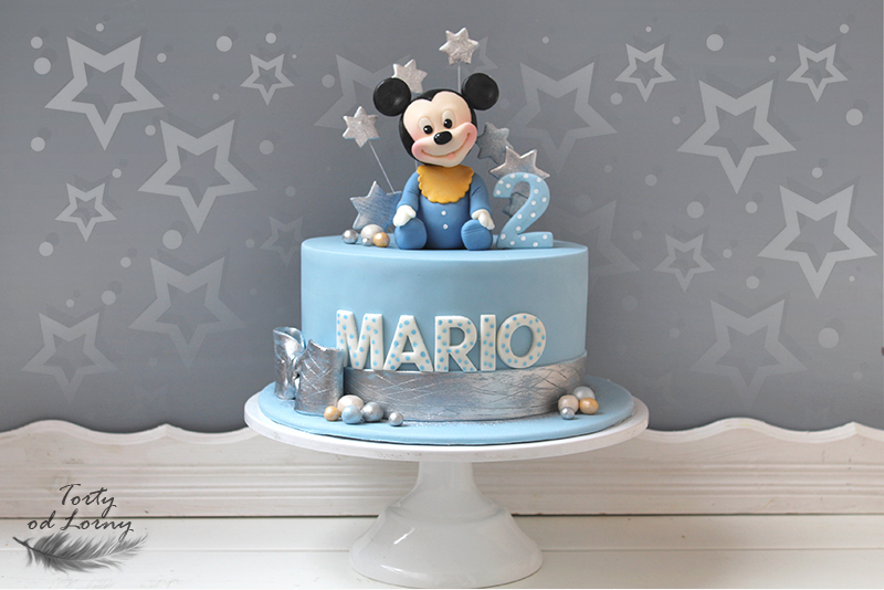 Mickey mouse baby cake