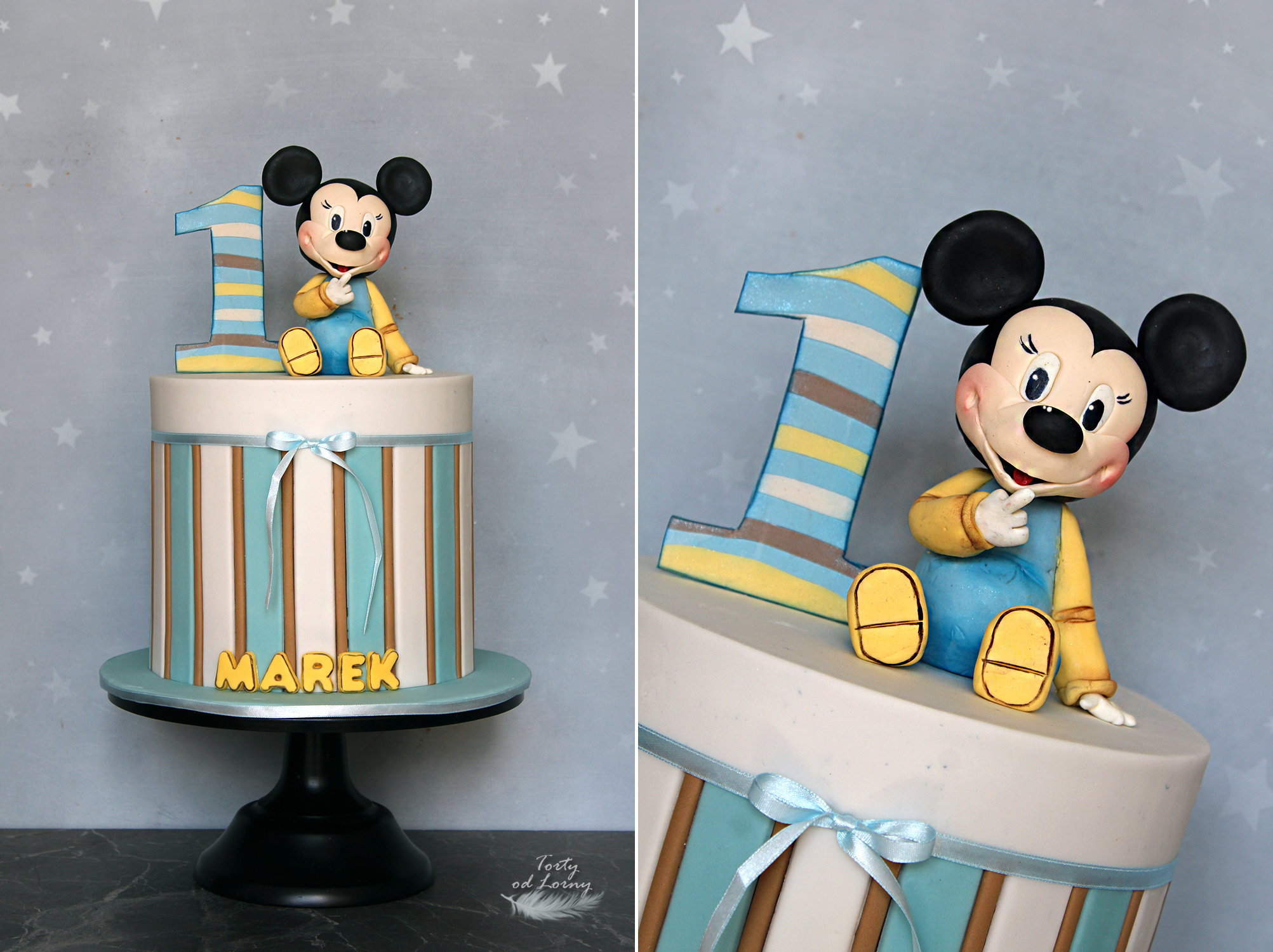 Mickey mouse baby cake2